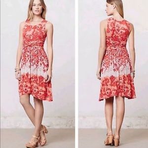Anthropologie (Lilka) Coral Garden Dress